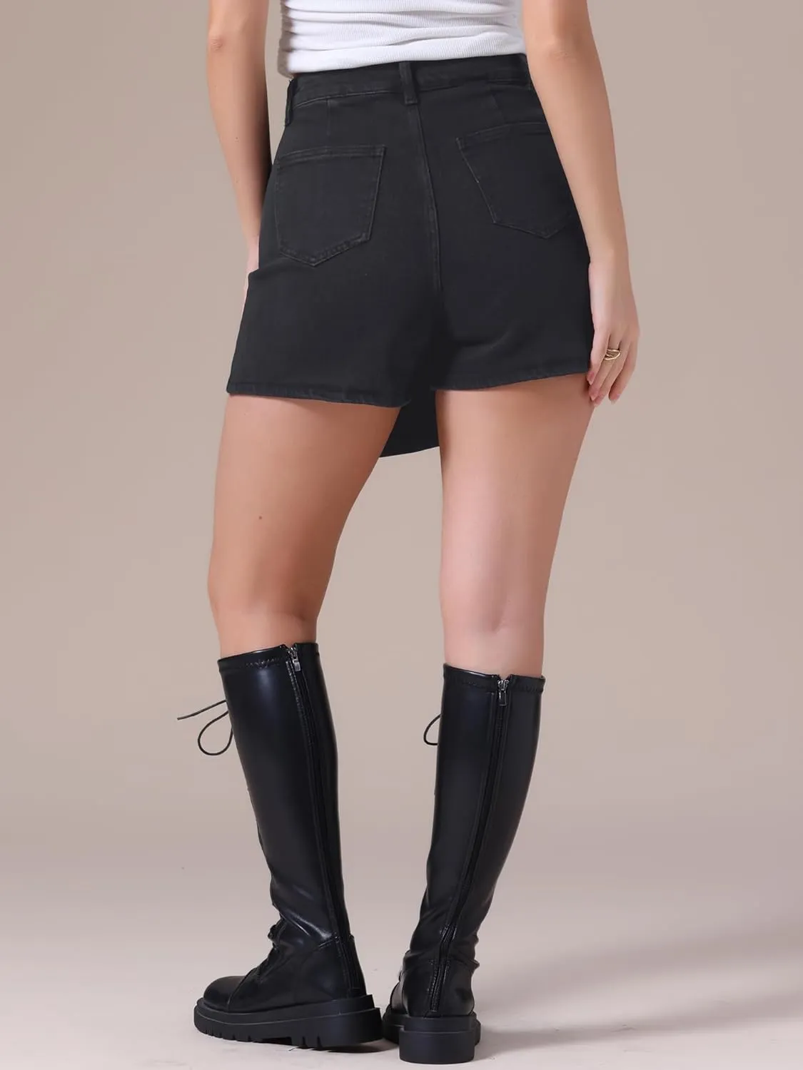 Women's Denim Skorts Wrap Skort Skirts High Waisted Y2K Cowgirl Western Outfits Jean Mini Shorts