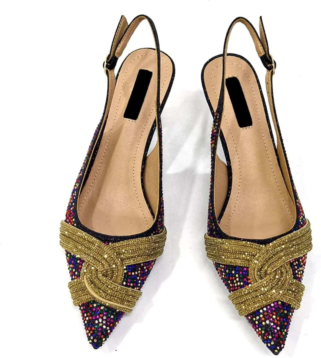 Womens Elegant Crystal Decorated Wedding Shoes and Purse Combo Luxury Heels for Formal Dinners and Receptions