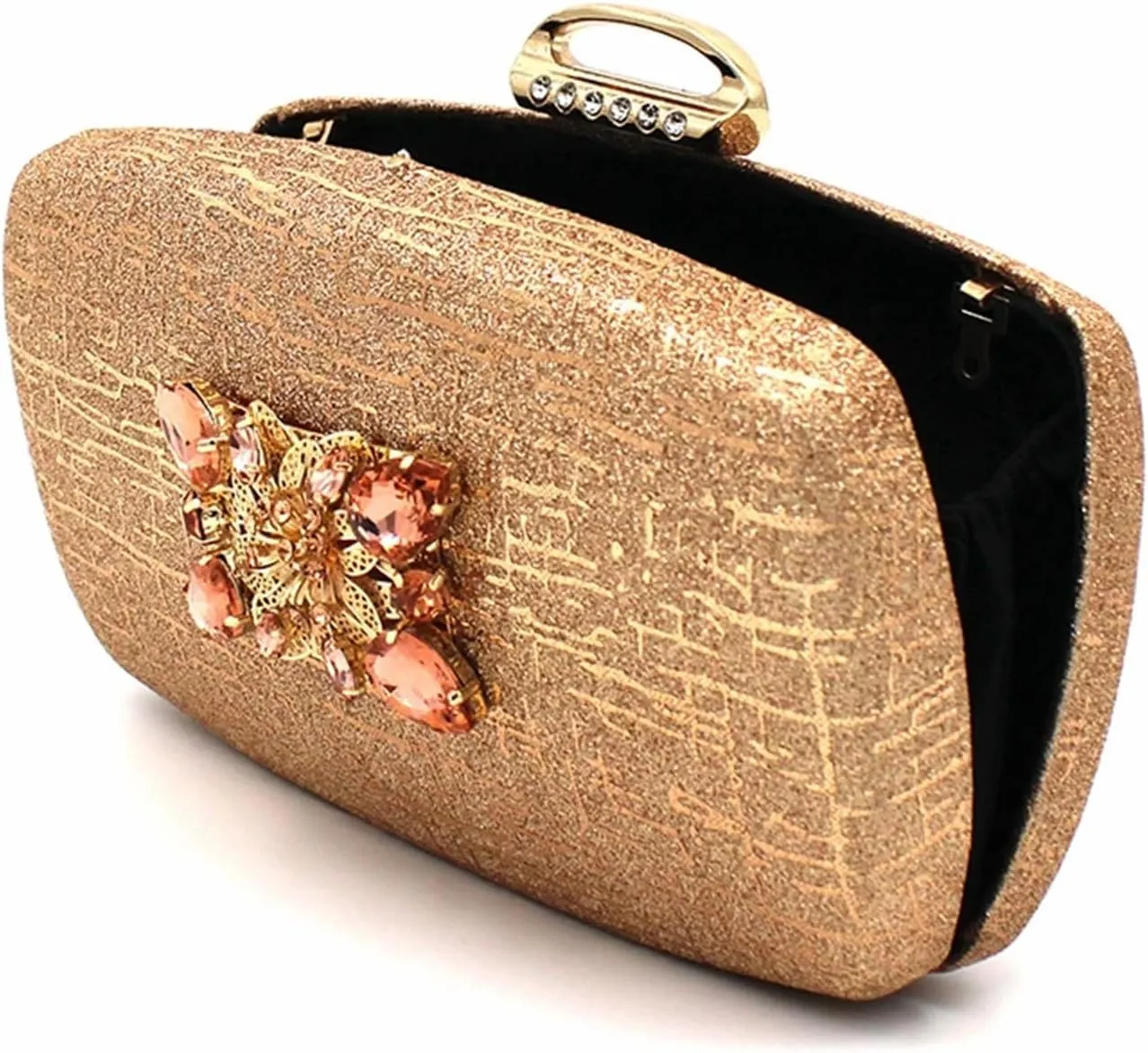 Womens Elegant Crystal Embellished Wedding Shoes and Clutch Bag Set Luxury Heels for Formal Dinners and Receptions
