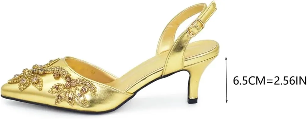 WomenS Elegant Italian Shoes and Bag Set for Dress Occasion with Charm Decorations and Buckle Strap
