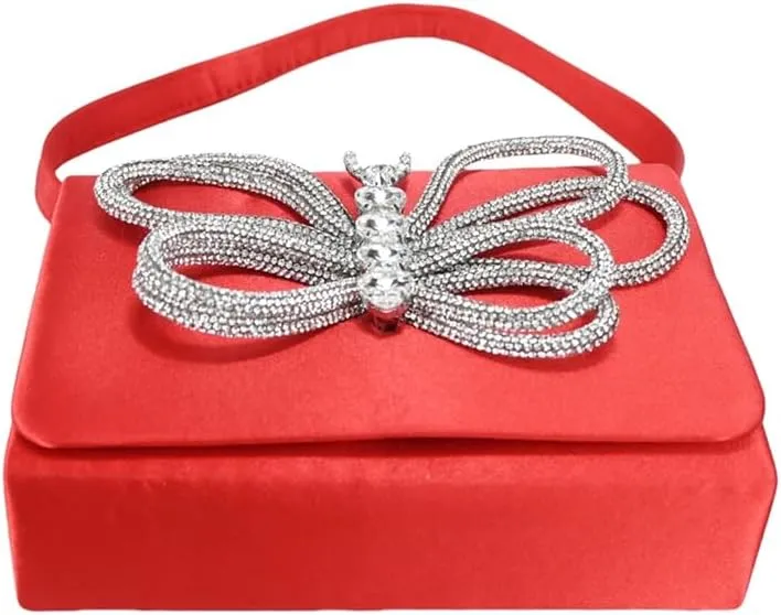 WomenS Elegant Red Shoes and Bag Set Pointed Toe Spike Heels Buckle Strap High Heel for Party