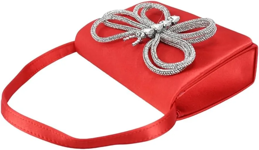 WomenS Elegant Red Shoes and Bag Set Pointed Toe Spike Heels Buckle Strap High Heel for Party