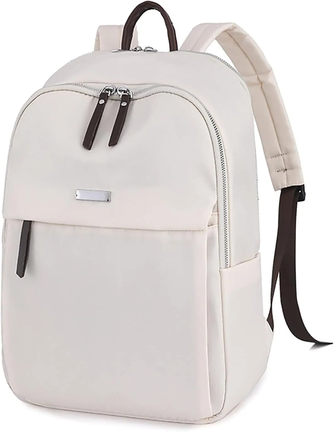 Women's Fashion Office Bags Soft Leather Backpacks Travel Bags Cute Tote Fashion Soft Leather Outdoor Backpack(White)