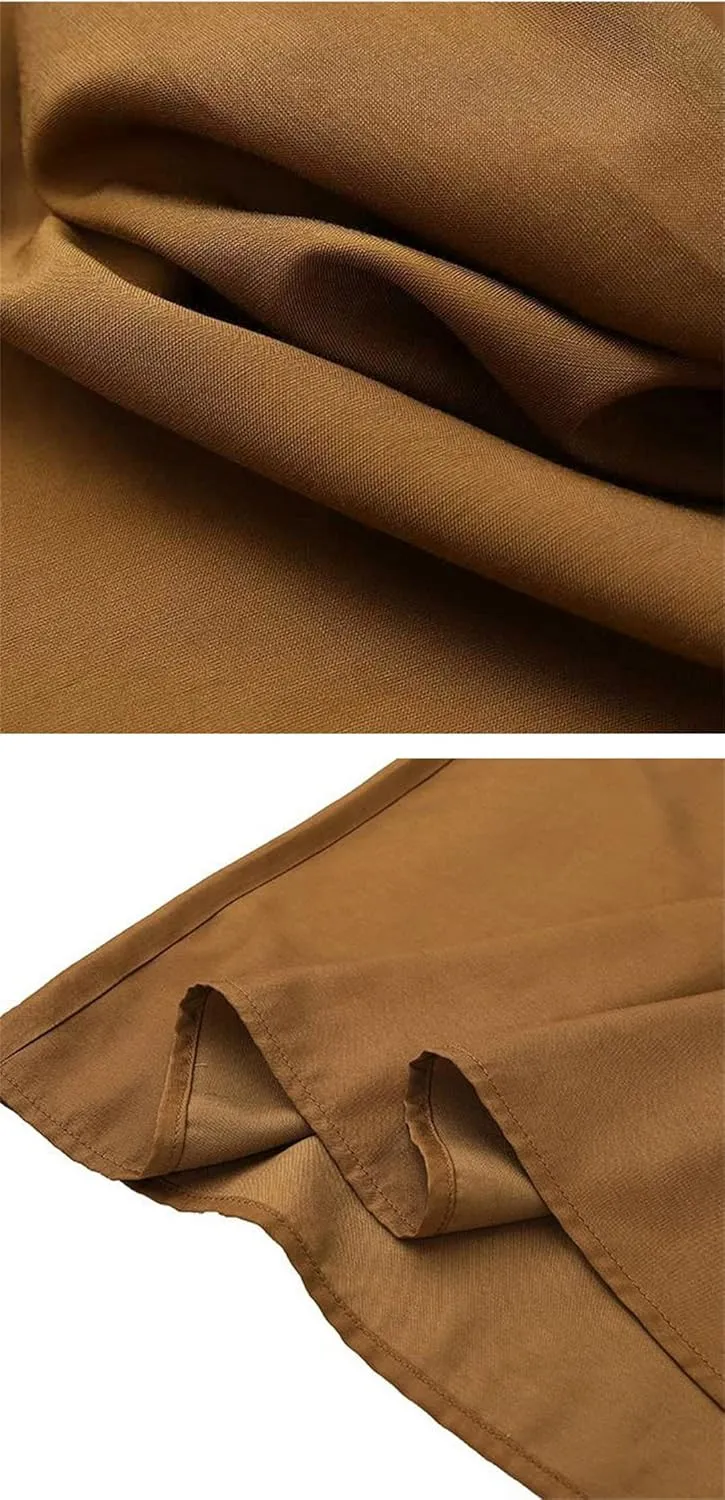 Women's High Waist Wide Leg Long Skirt Pants Casual Loose Elastic Waist Trouser Big Swing Skirt