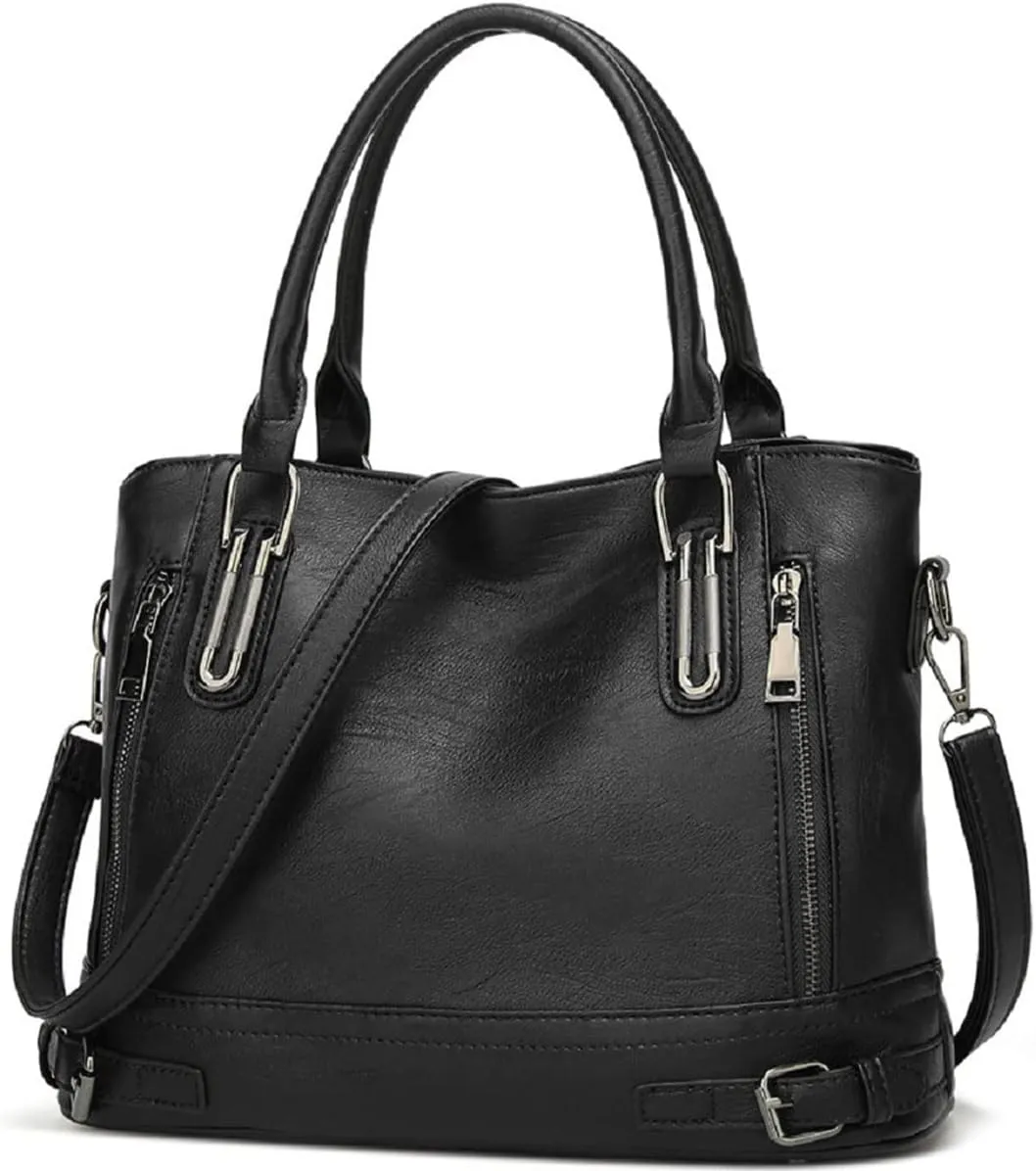Womens Leather Shoulder Handbags Crossbody Bags Hobo Totes Top-Handle Bag Satchel and Purse for Ladies