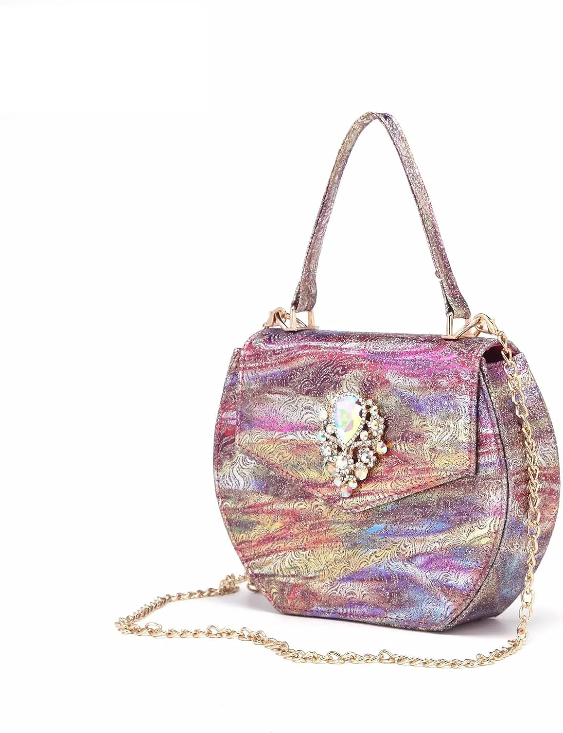 Womens Luxury Italian Style Evening Shoes and Shoulder Bag Combo Sparkly Crystal Embellished Heels for Formal Wear