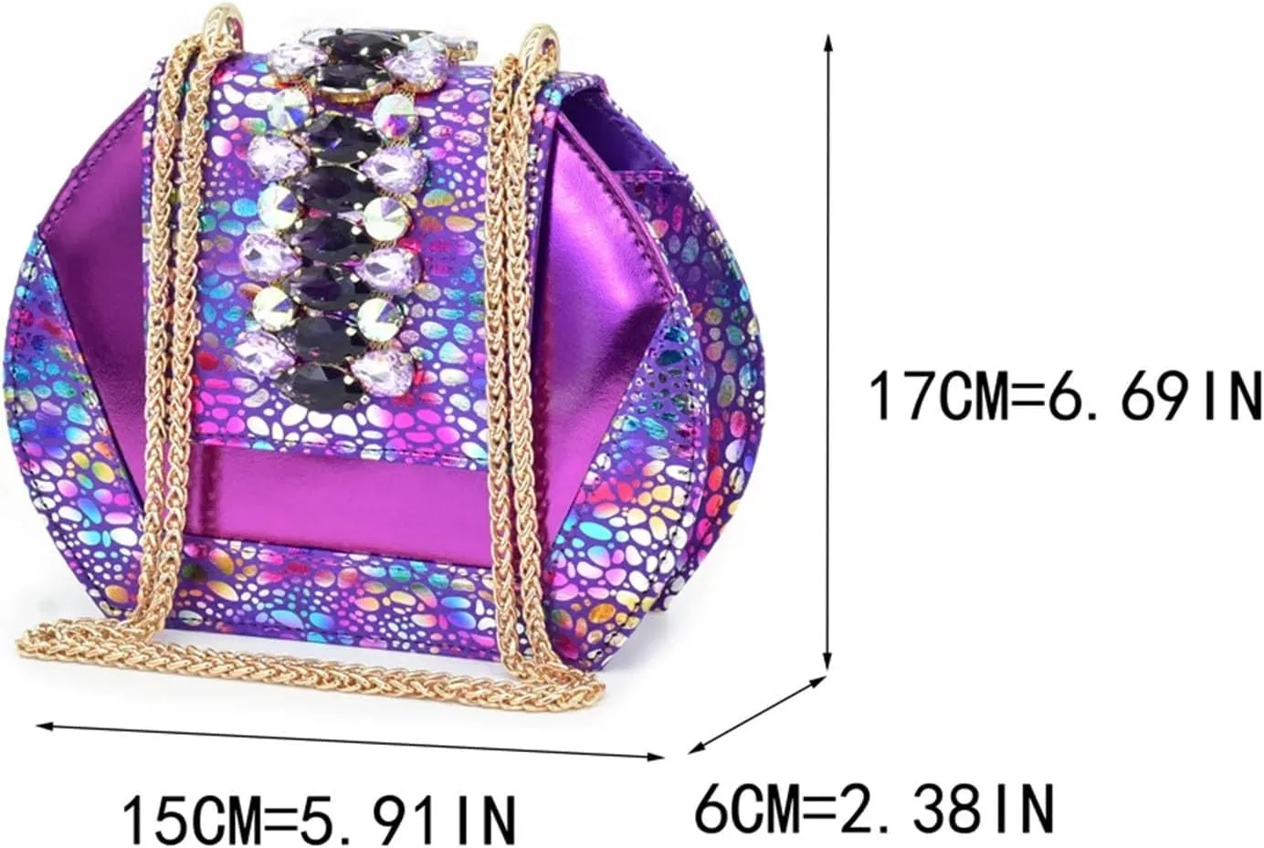 Womens Luxury Wedding Reception Shoes and Matching Clutch Set Pointed Toe High Heels with Rhinestone Formal Occasion