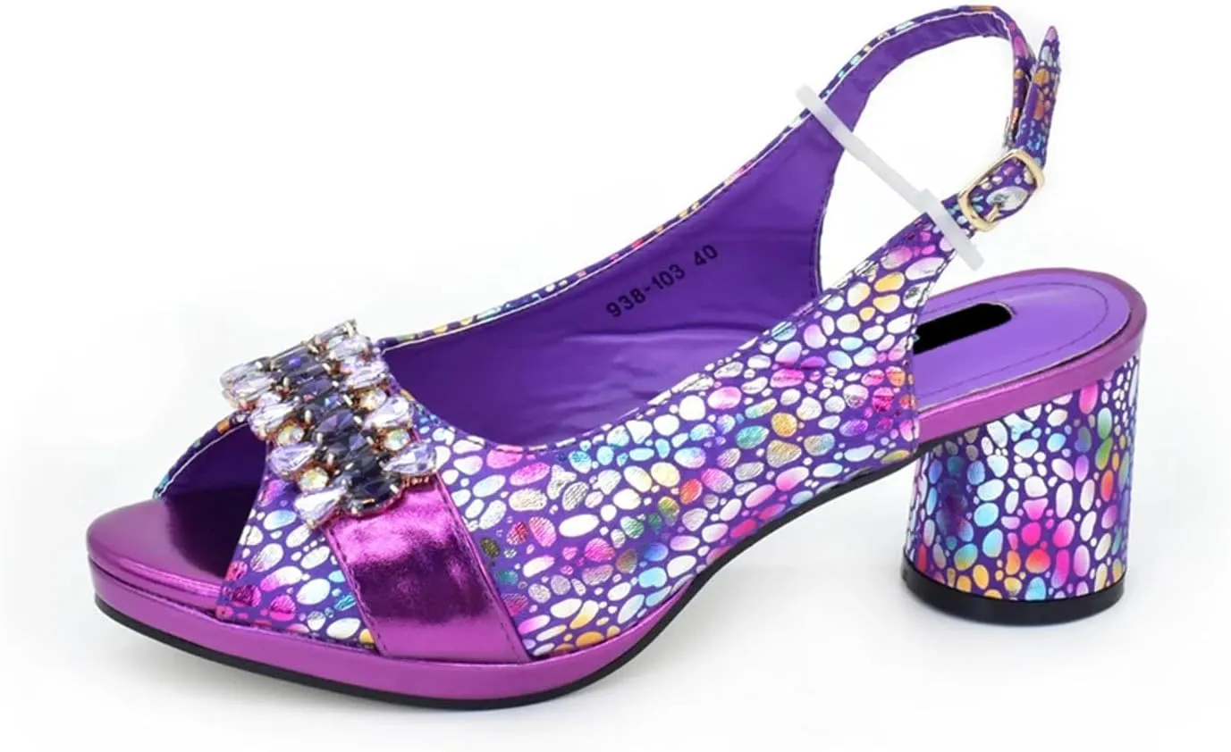 Womens Luxury Wedding Reception Shoes and Matching Clutch Set Pointed Toe High Heels with Rhinestone Formal Occasion