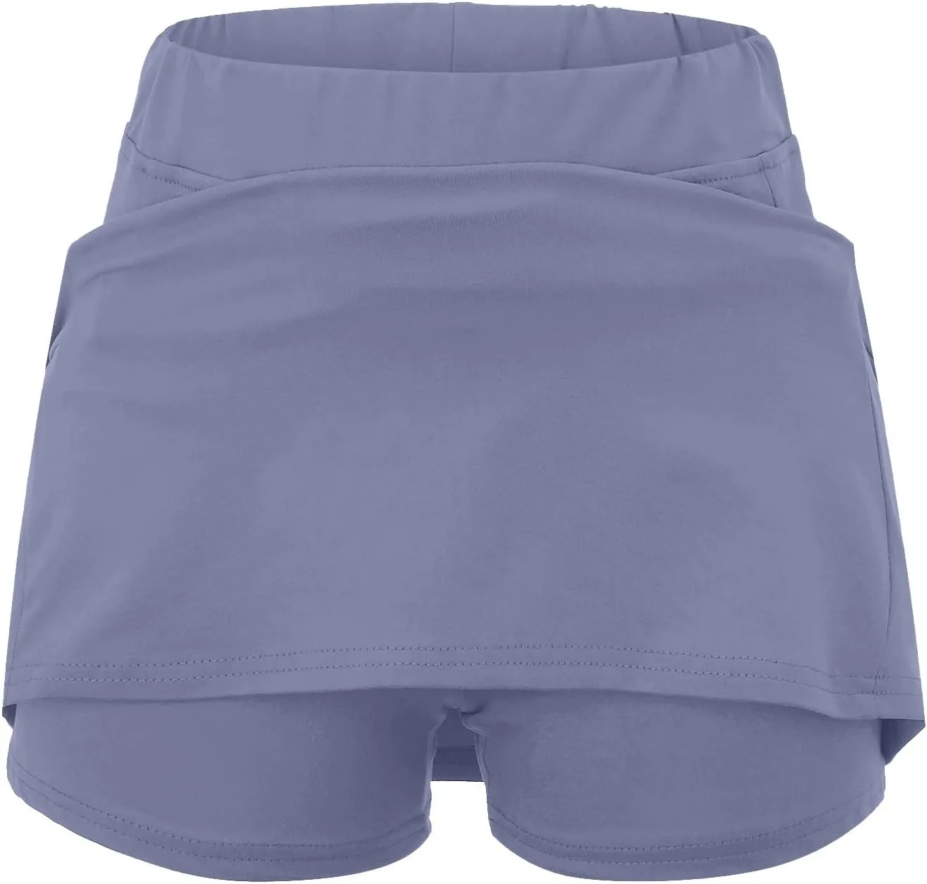 Women's Mini Skort High Waisted Pleated Tennis Skirts with Pockets Tummy Control Casual Golf Inner Shorts Athletic Running