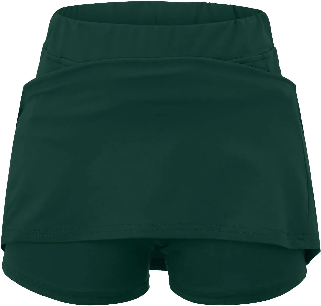 Women's Mini Skort High Waisted Pleated Tennis Skirts with Pockets Tummy Control Casual Golf Inner Shorts Athletic Running
