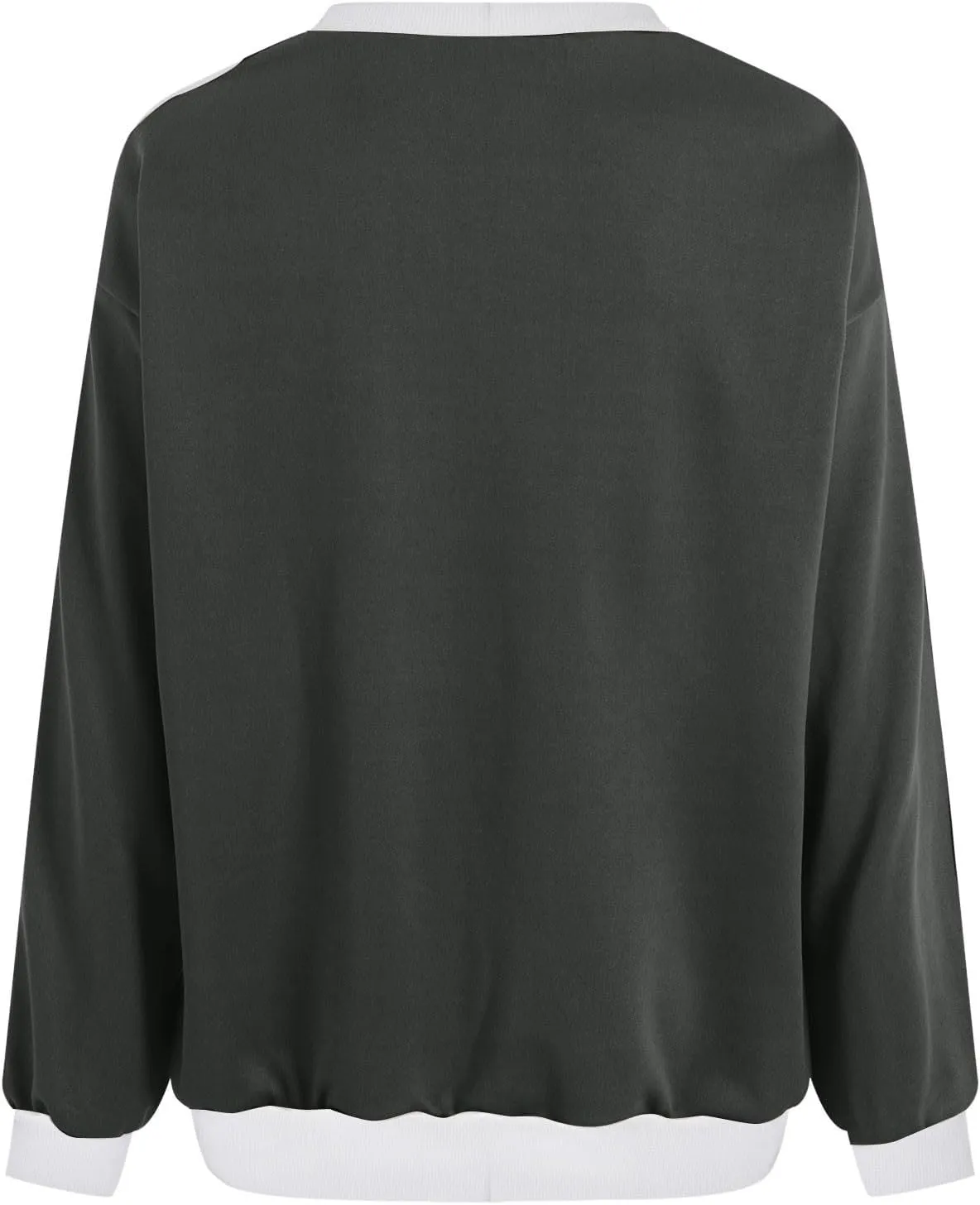 Womens Oversized Sweatshirts Crewneck Color Block Casual Long Sleeve Pullover Tops Fall Fashion Clothes 2024