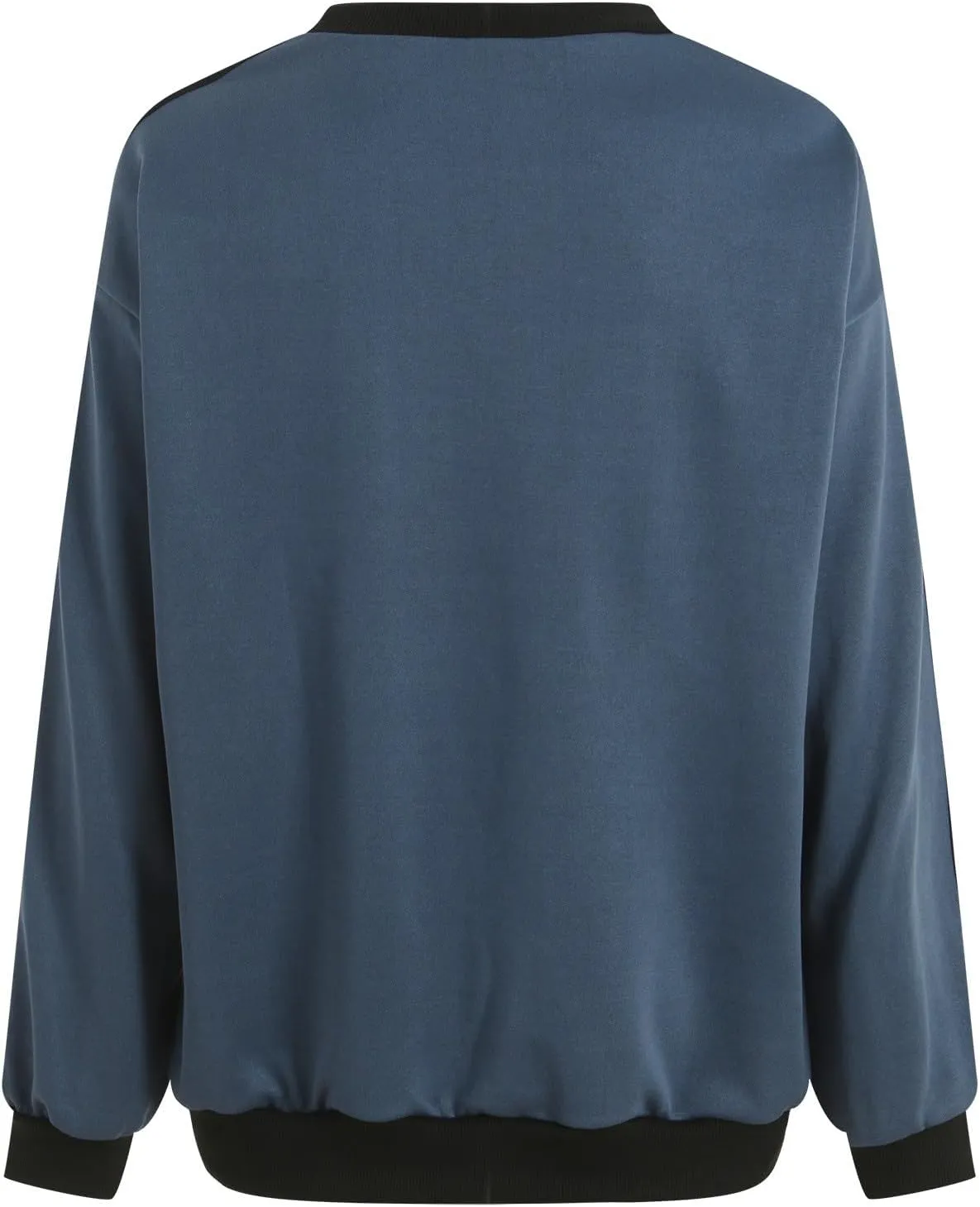 Womens Oversized Sweatshirts Crewneck Color Block Casual Long Sleeve Pullover Tops Fall Fashion Clothes 2024