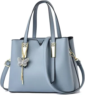 Womens Red Leather Satchel Bag - Stylish Top Handle Purse & Crossbody Handbag for Casual Use