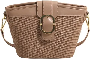 Womens Shoulder Crossbody Bag PU Leather Bucket Purse Small Totes Designer Handbag Cute Satchel Clutch 2024