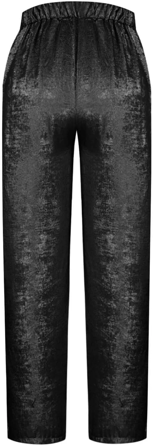 Women's Stretch High Waist Pants Wide Leg Work Trousers Quick Dry Comfort Beach Summer Pant Trendy Vacation Trouser