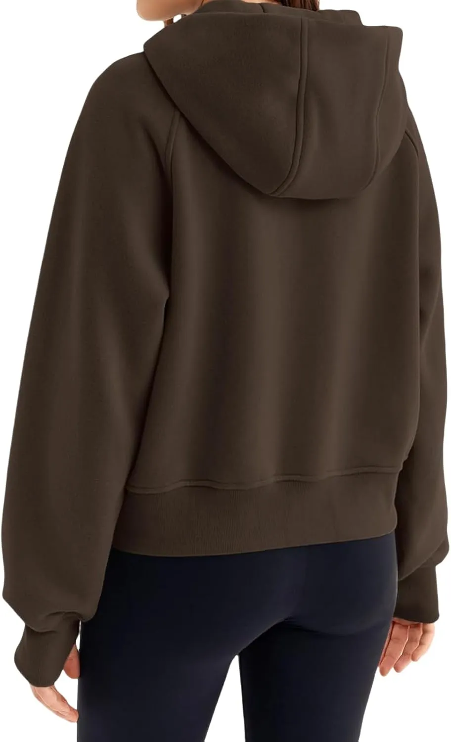 Womens Zip Up Hoodies Fleece Jackets Oversized Sweatshirts Fashion Cropped Hoodie Y2k Fall Outfits Casual Tops Pockets