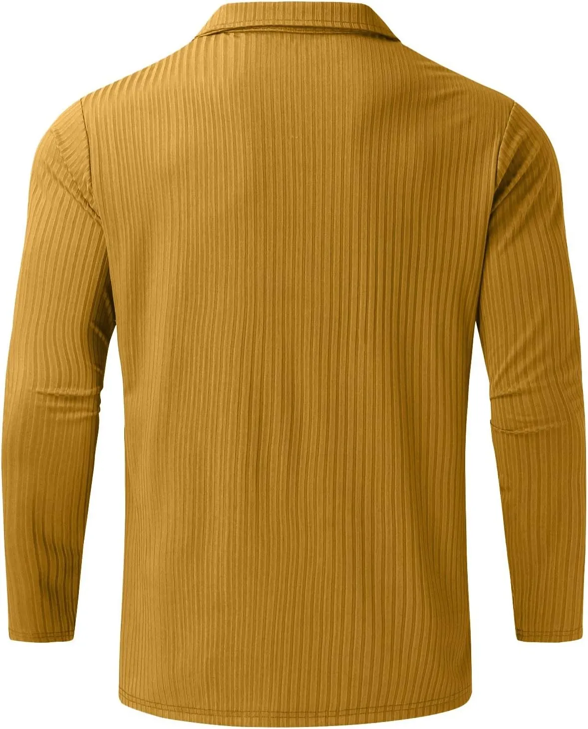 XUETON Mens Long Sleeve Polo Shirts Striped Printed Zip Up Casual Slim Fit Golf Tennis Shirts Summer Beach Hippie Tops