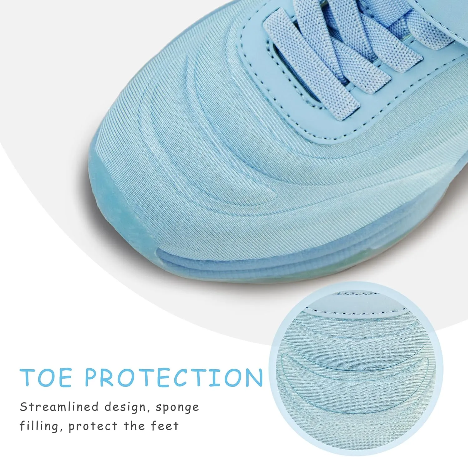 YESKIS Kids Light Up Sneakers for Boys Girls Running Tennis Shoes Lightweight Breathable Led Flashing Fizzzy Athletic Sport, Little Kid and Big Kid