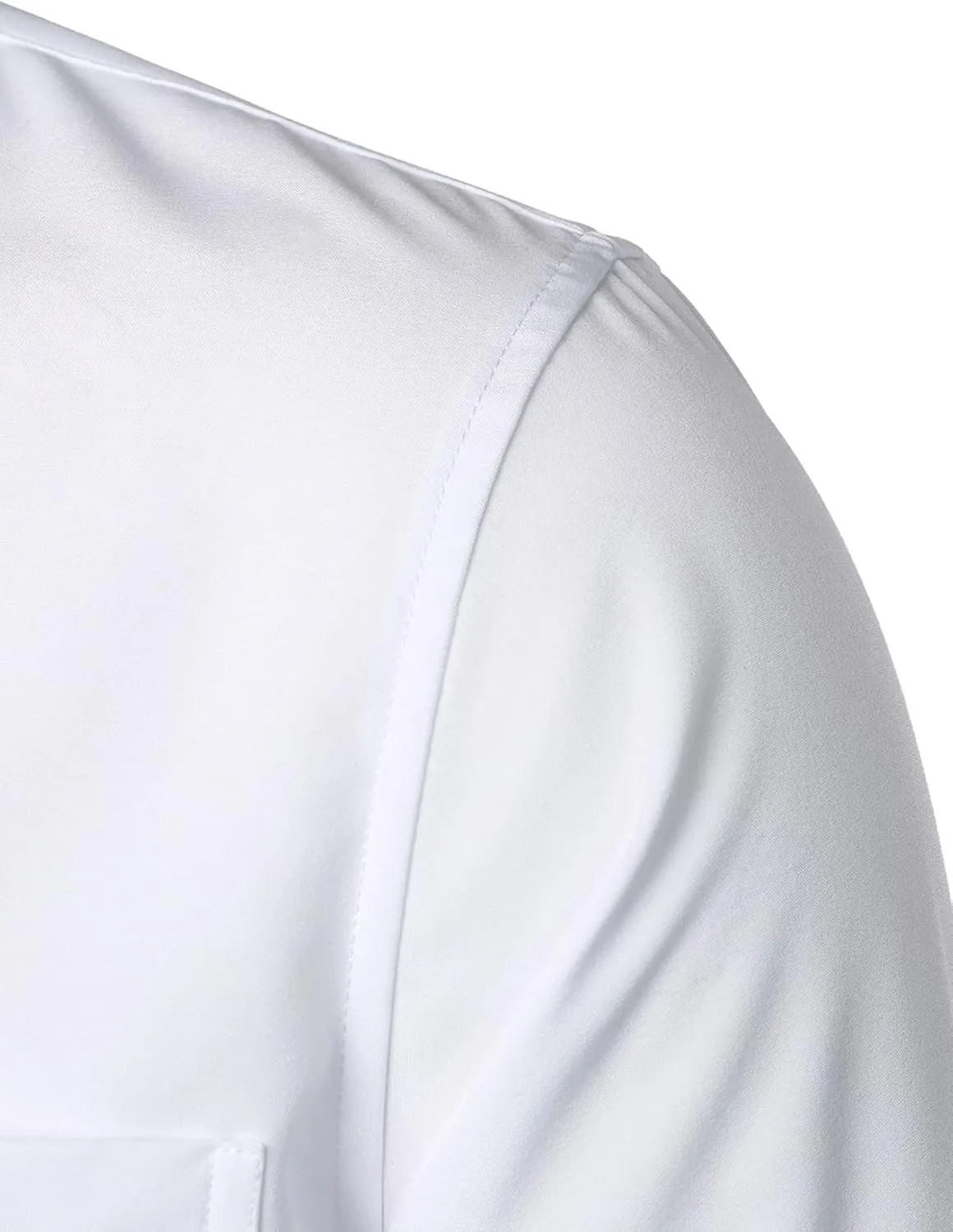 ZEROYAA Men's Regular Fit Dress Shirt Solid Wrinkle-Free Long Sleeve Casual Business Button Up Shirts with Pocket